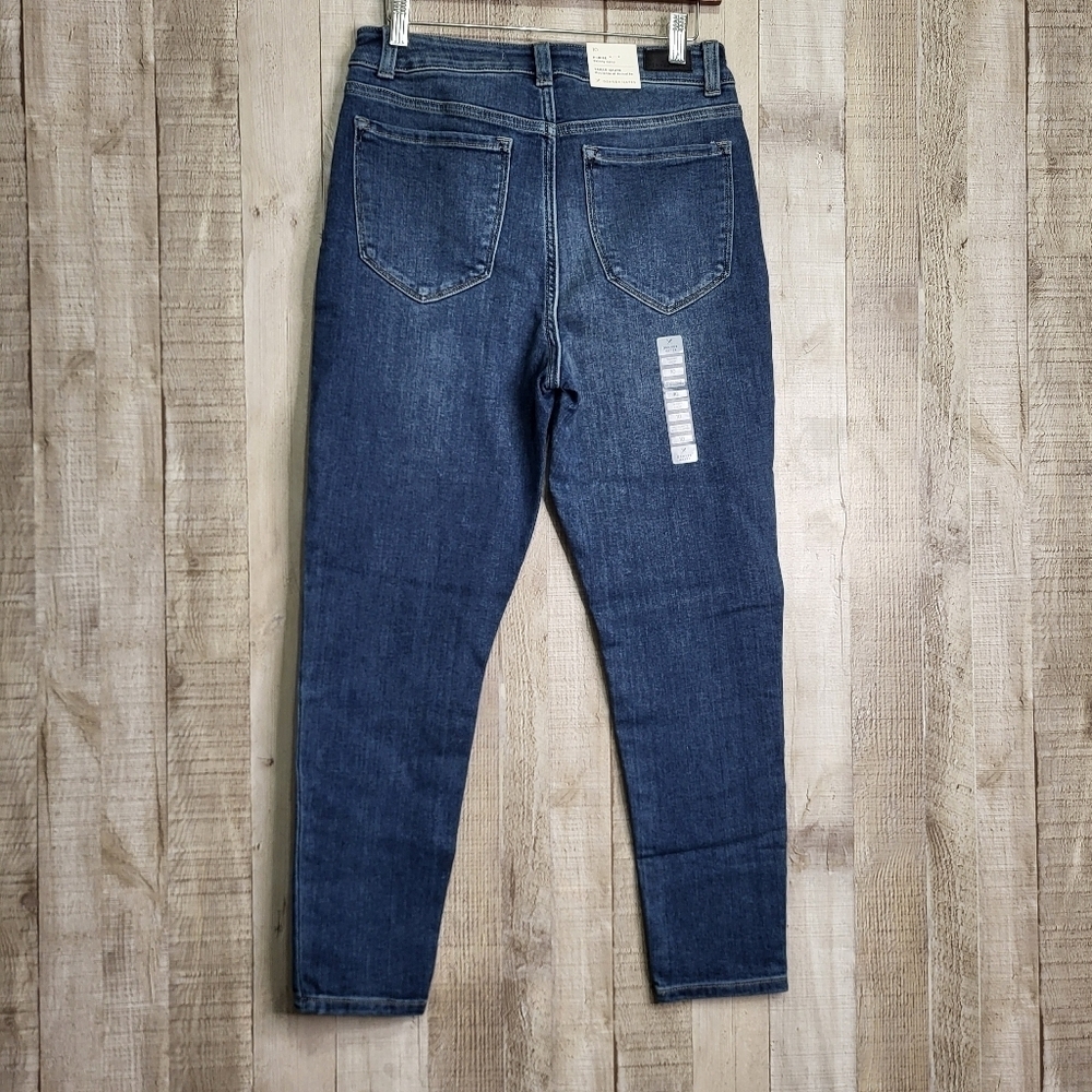 Denver Hayes High Rise Skinny Crop Blue Women's Jeans. Size 10 - Picture 4 of 12